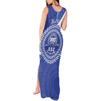 Queen Salote College 100th Anniversary Personalized Tank Maxi Dress Est 1926 Kolisi Fefine Tongan Ngatu Pattern