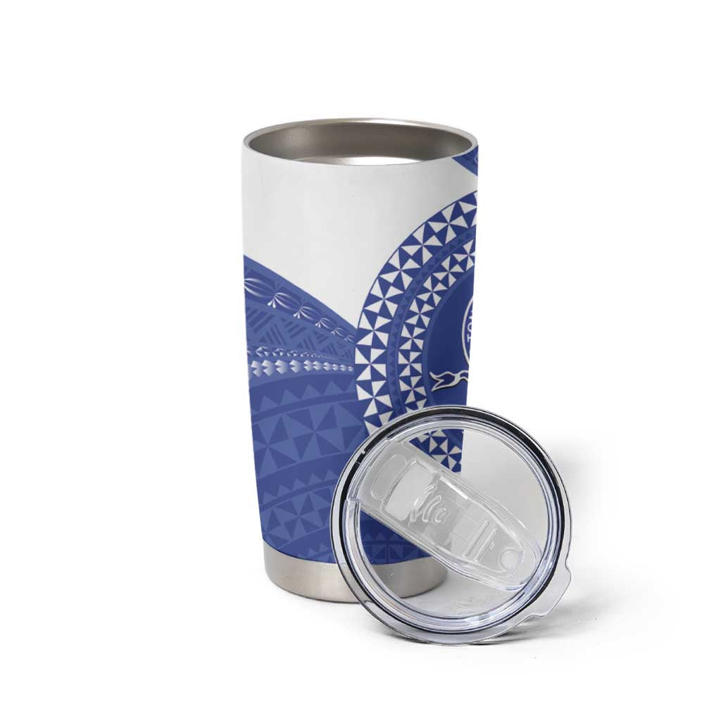 Queen Salote College 100th Anniversary Tumbler Cup Est 1926 Kolisi Fefine Tongan Ngatu Pattern