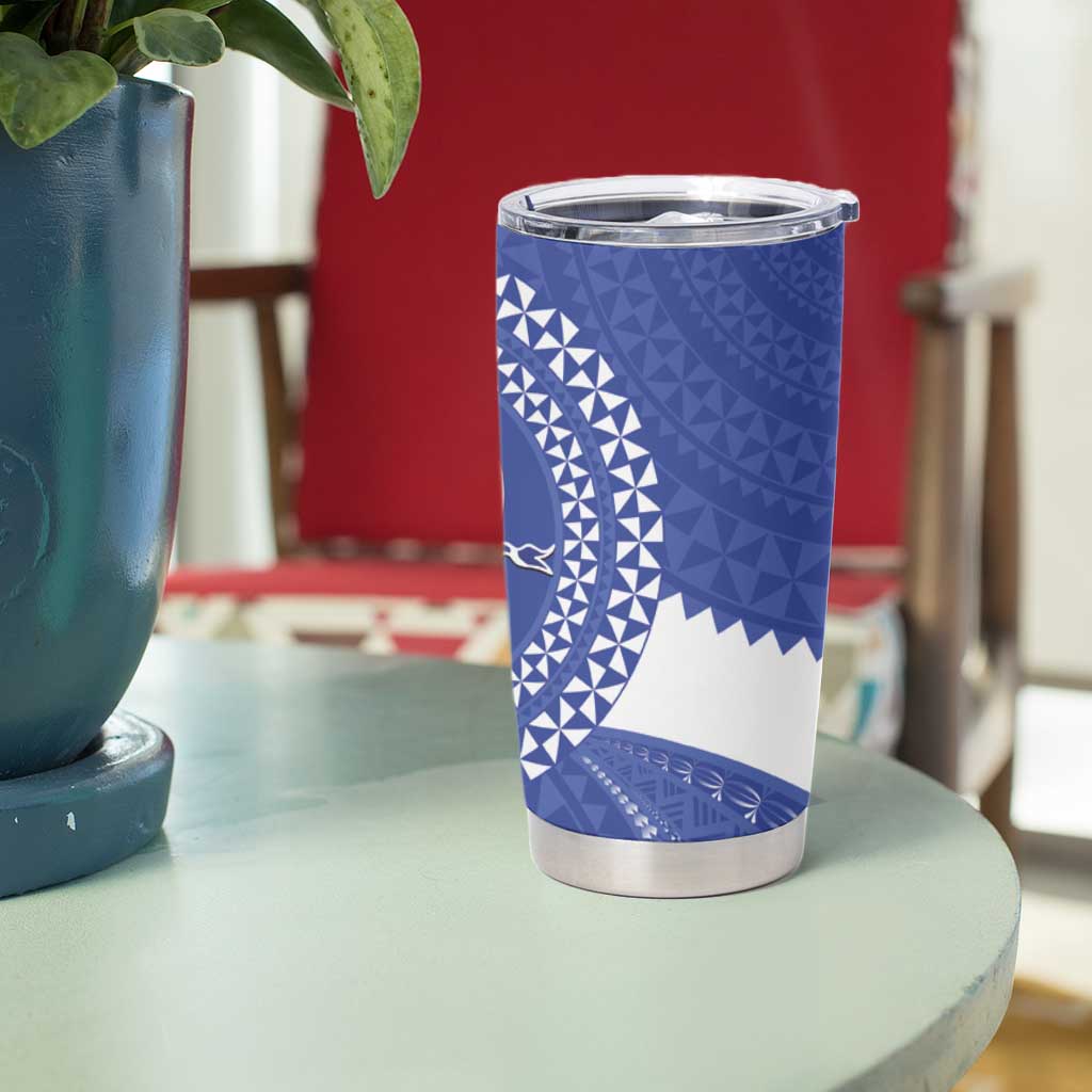 Queen Salote College 100th Anniversary Tumbler Cup Est 1926 Kolisi Fefine Tongan Ngatu Pattern