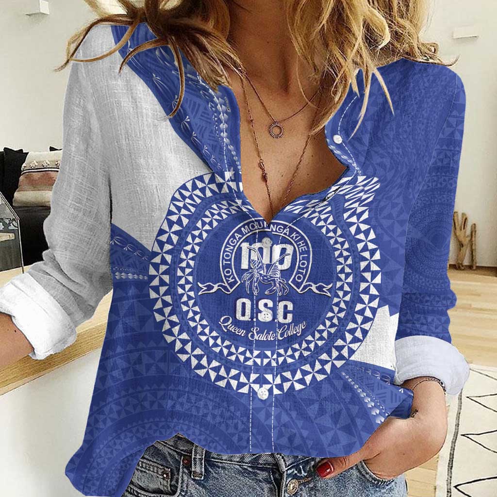 Queen Salote College 100th Anniversary Personalized Women Casual Shirt Est 1926 Kolisi Fefine Tongan Ngatu Pattern