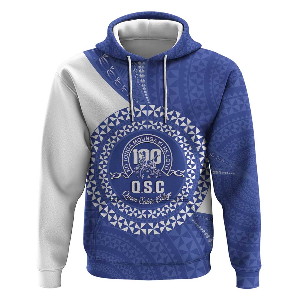 Queen Salote College 100th Anniversary Personalized Zip Hoodie Est 1926 Kolisi Fefine Tongan Ngatu Pattern