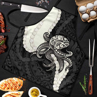 Black Polynesia Tribal Octopus Tattoo Apron Pikake Lei Polynesian Pattern