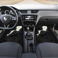 Black Polynesia Tribal Octopus Tattoo Car Mats Pikake Lei Polynesian Pattern