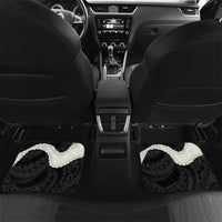 Black Polynesia Tribal Octopus Tattoo Car Mats Pikake Lei Polynesian Pattern