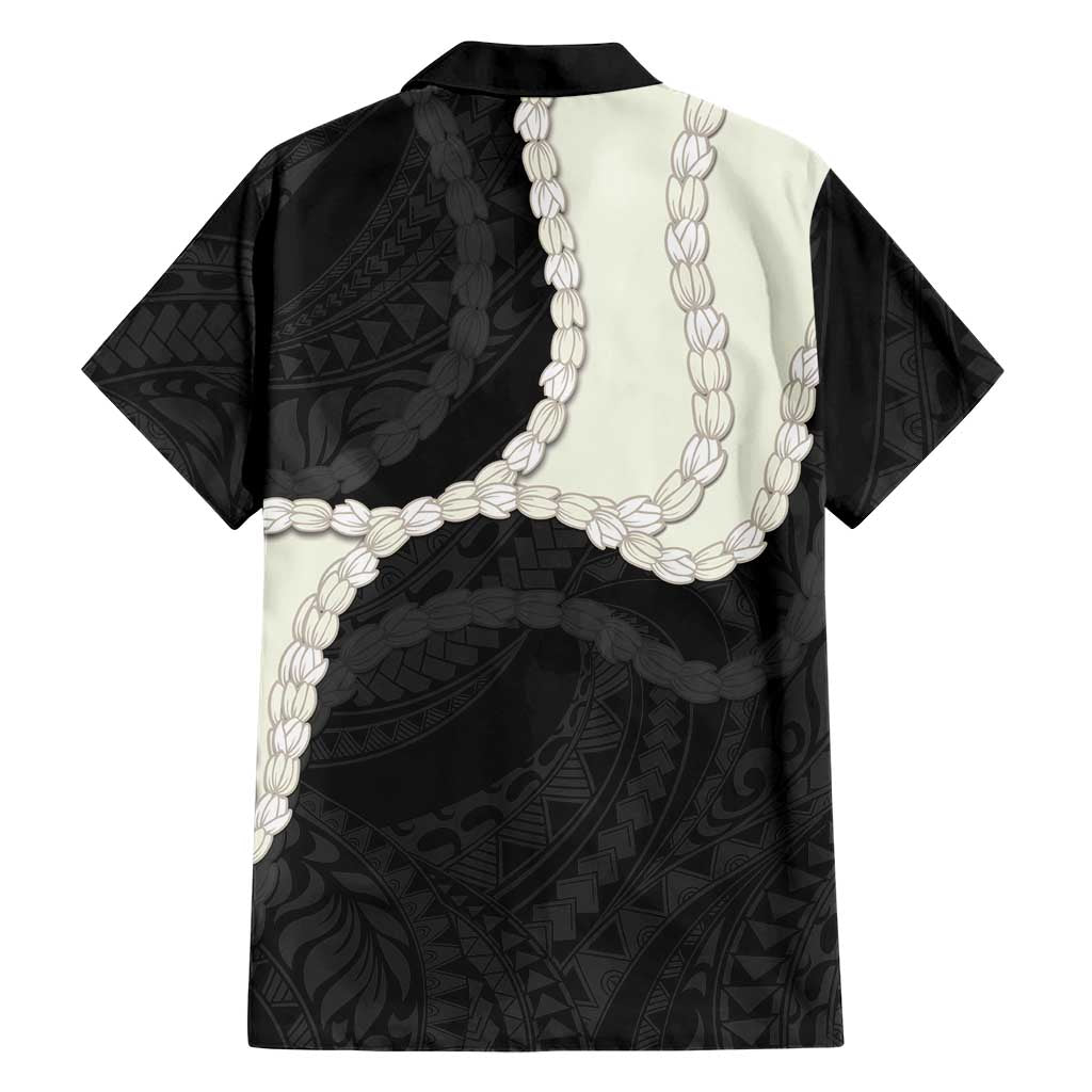 Black Polynesia Tribal Octopus Tattoo Family Matching Off Shoulder Maxi Dress and Hawaiian Shirt Pikake Lei Polynesian Pattern
