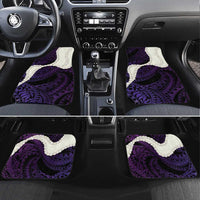 Purple Galaxy Polynesia Tribal Octopus Tattoo Car Mats Pikake Lei Polynesian Pattern