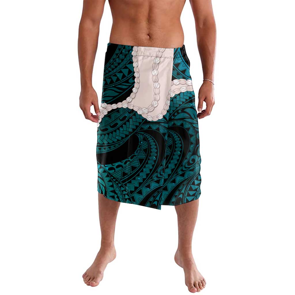 Teal Galaxy Polynesia Tribal Octopus Tattoo Lavalava Pikake Lei Polynesian Pattern