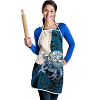 Blue Galaxy Polynesia Tribal Octopus Tattoo Apron Pikake Lei Polynesian Pattern