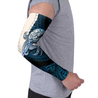 Blue Galaxy Polynesia Tribal Octopus Tattoo Arm Sleeves Pikake Lei Polynesian Pattern
