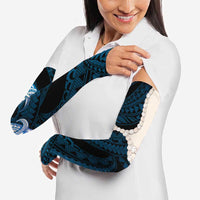 Blue Galaxy Polynesia Tribal Octopus Tattoo Arm Sleeves Pikake Lei Polynesian Pattern