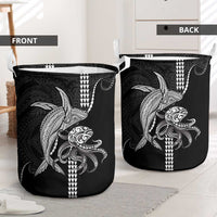 Kanaloa Aloha Hawaii Laundry Basket Humpback Whale Octopus Tattoo Kakau Pattern