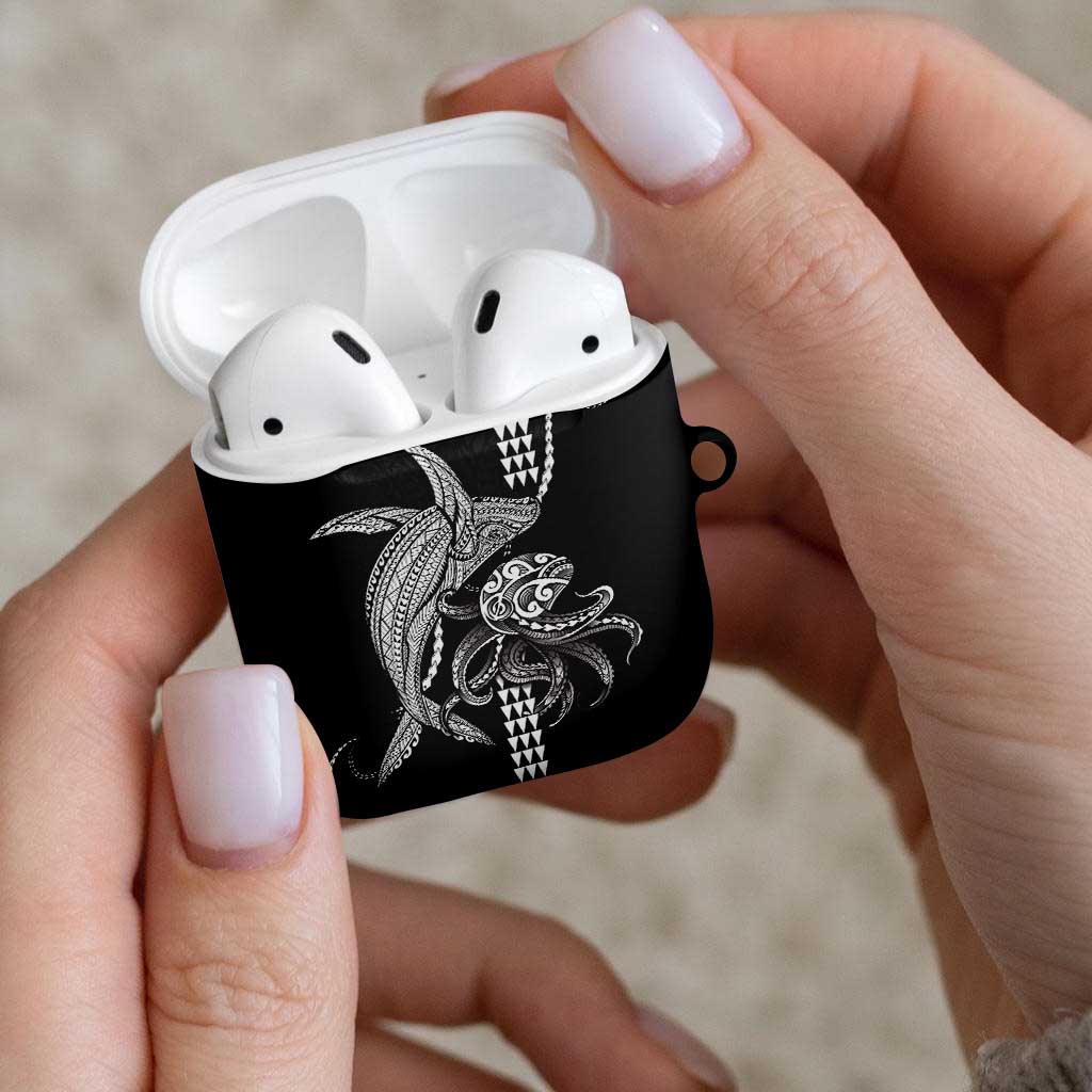 Kanaloa Aloha Hawaii AirPods Case Humpback Whale Octopus Tattoo Kakau Pattern