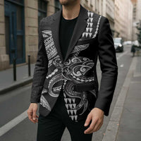 Kanaloa Aloha Hawaii Blazer Humpback Whale Octopus Tattoo Kakau Pattern