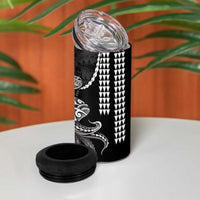 Kanaloa Aloha Hawaii 4 in 1 Can Cooler Tumbler Humpback Whale Octopus Tattoo Kakau Pattern