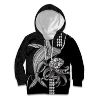 Kanaloa Aloha Hawaii Kid Hoodie Humpback Whale Octopus Tattoo Kakau Pattern