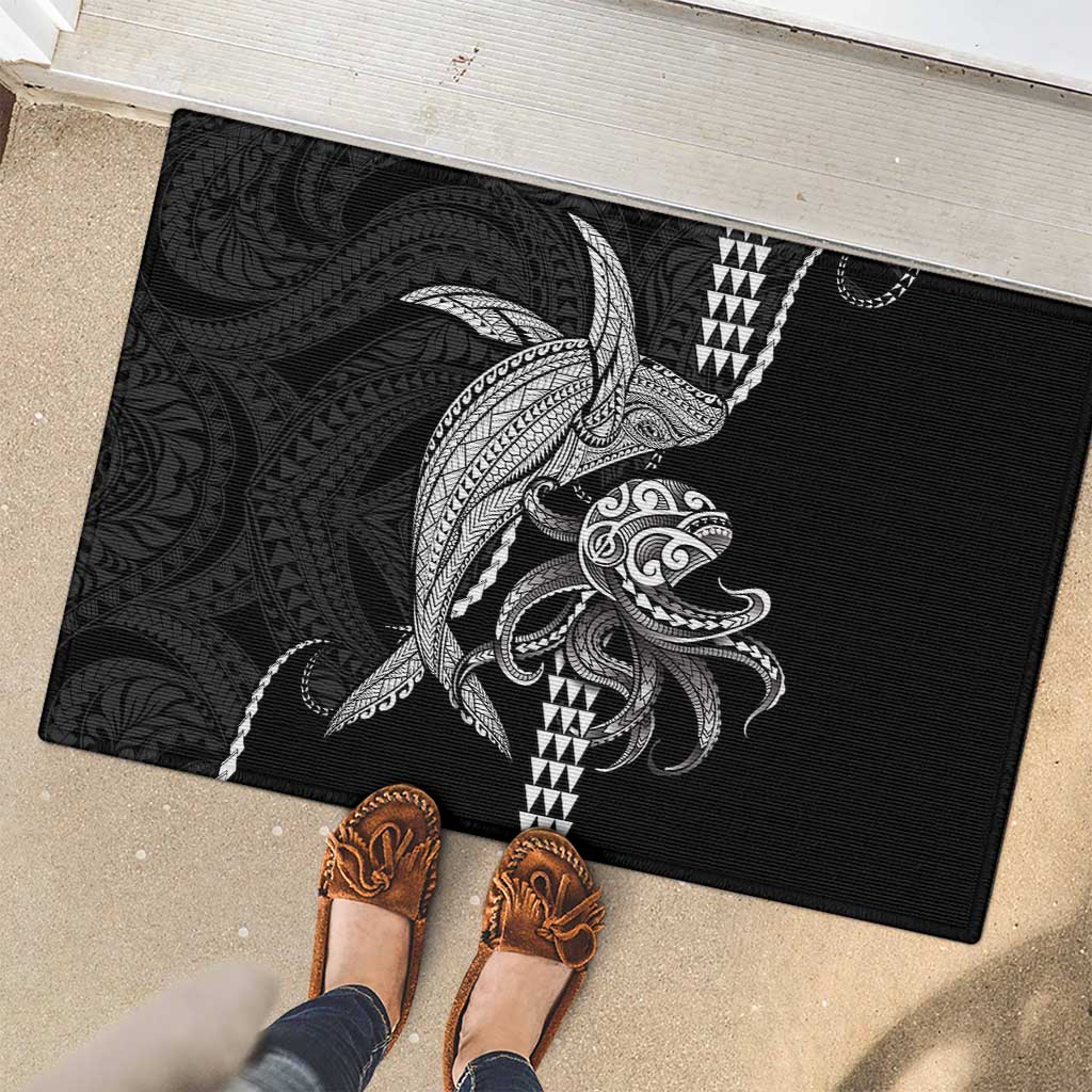 Kanaloa Aloha Hawaii Rubber Doormat Humpback Whale Octopus Tattoo Kakau Pattern