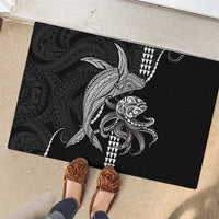 Kanaloa Aloha Hawaii Rubber Doormat Humpback Whale Octopus Tattoo Kakau Pattern