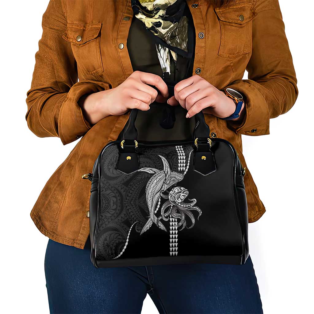 Kanaloa Aloha Hawaii Shoulder Handbag Humpback Whale Octopus Tattoo Kakau Pattern