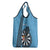Fiji Darts Grocery Bag Fijian Tapa Pattern - Blue
