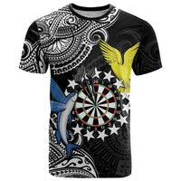 Personalised Cook Islands Darts T Shirt Kuki Airani Tribal Pattern