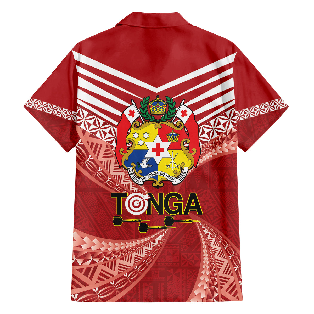 Tonga Darts Family Matching Summer Maxi Dress and Hawaiian Shirt Tongan Ngatu Pattern