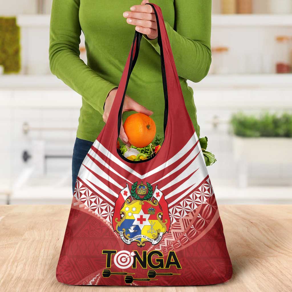 Tonga Darts Grocery Bag Tongan Ngatu Pattern