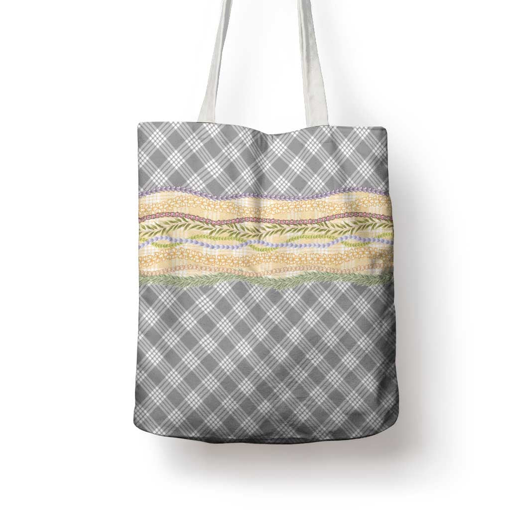 Gray Palaka Hawaii Leis Elegant Vibes Tote Bag