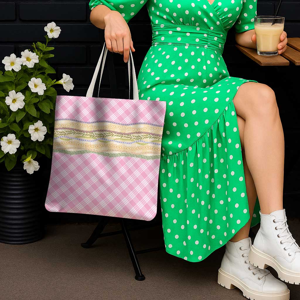 Light Pink Palaka Hawaii Leis Elegant Vibes Tote Bag
