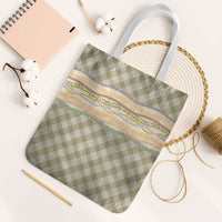Khaki Palaka Hawaii Leis Elegant Vibes Tote Bag