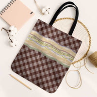 Brown Palaka Hawaii Leis Elegant Vibes Tote Bag