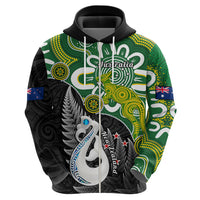 Custom New Zealand and Australia Hoodie Aboriginal Mix Aotearoa Maori Unique Style LT14 - Polynesian Pride