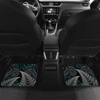 Personalised New Zealand Toki Car Mats Silver Fern Mix Aotearoa Maori Pattern