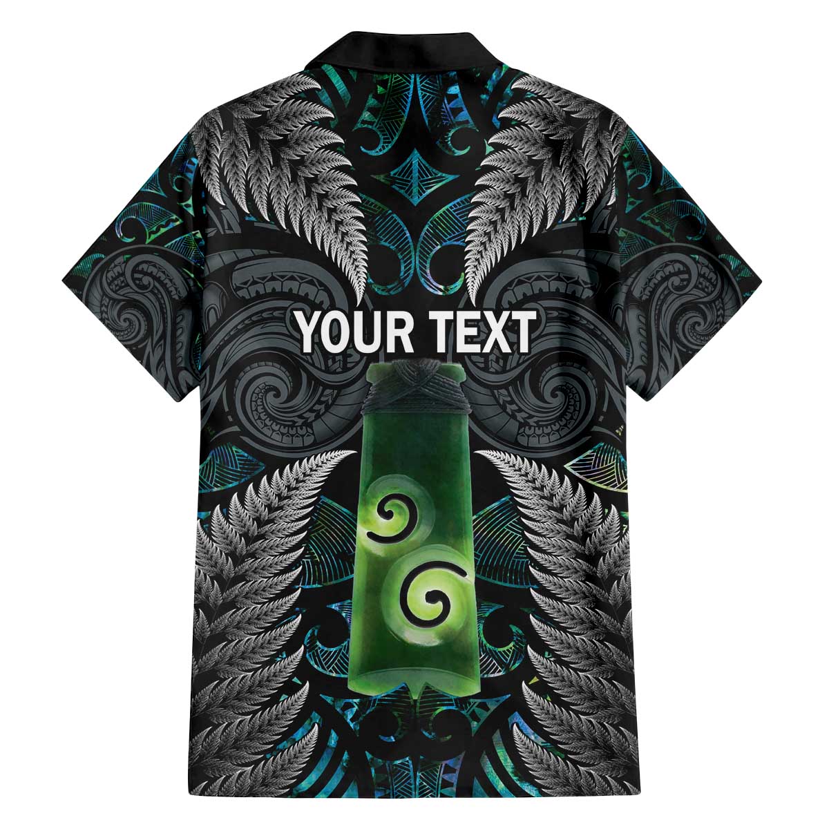 Personalised New Zealand Toki Family Matching Puletasi and Hawaiian Shirt Silver Fern Mix Aotearoa Maori Pattern