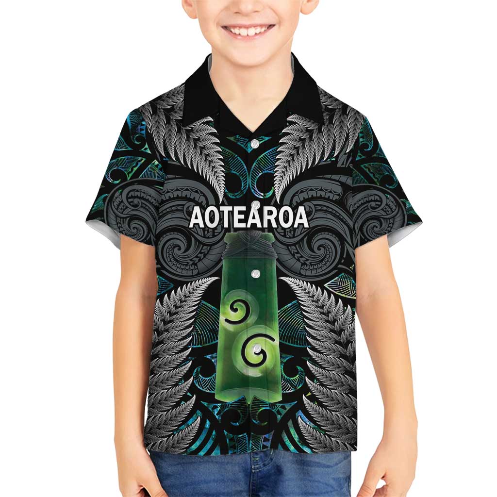 Personalised New Zealand Toki Family Matching Summer Maxi Dress and Hawaiian Shirt Silver Fern Mix Aotearoa Maori Pattern