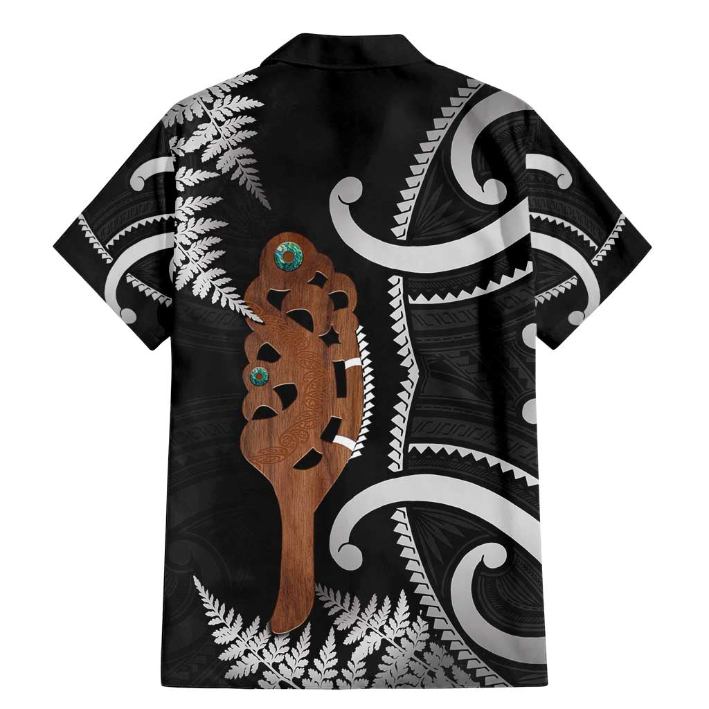 New Zealand Maripi Family Matching Mermaid Dress and Hawaiian Shirt Silver Fern Mix Aotearoa Maori Pattern
