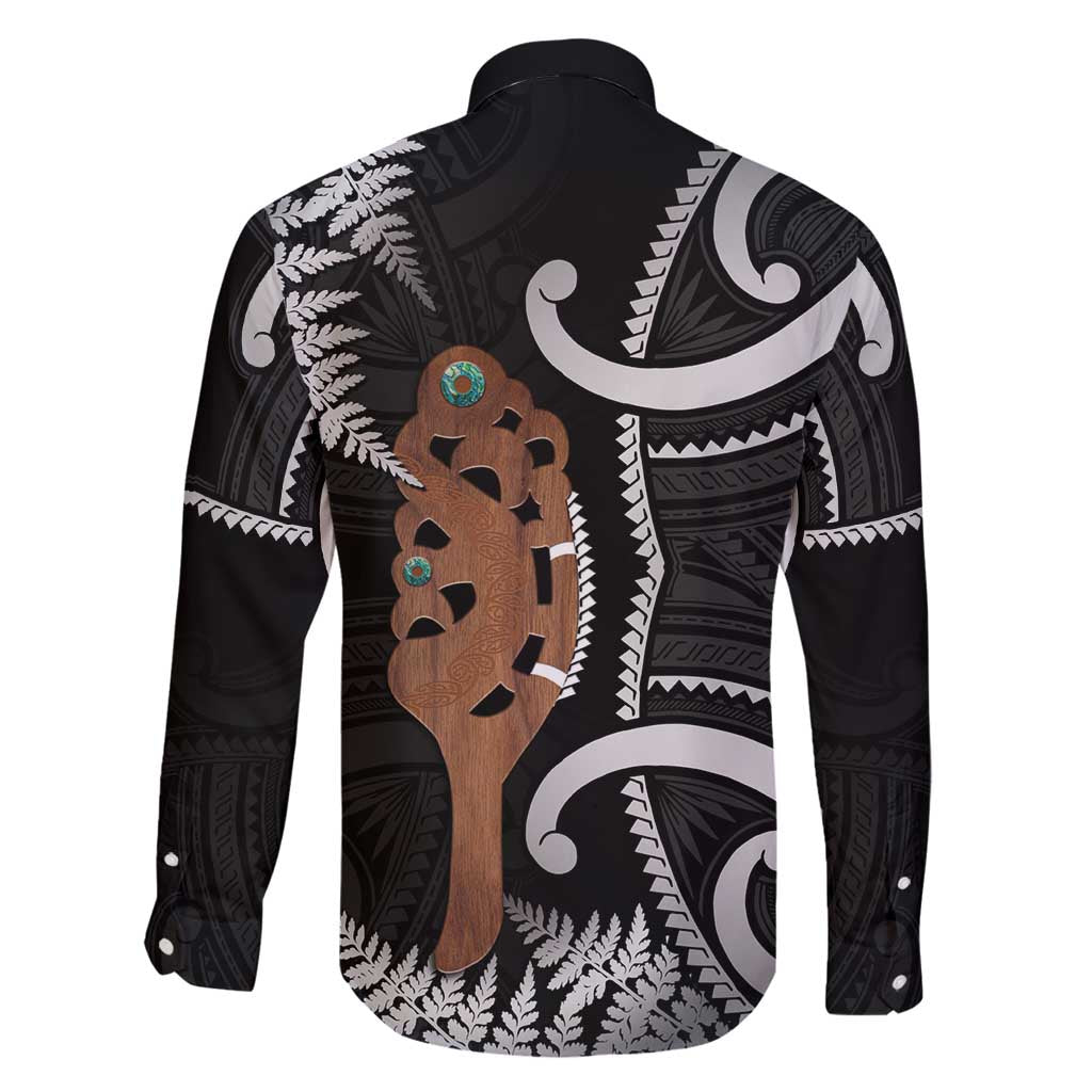 New Zealand Maripi Family Matching Mermaid Dress and Hawaiian Shirt Silver Fern Mix Aotearoa Maori Pattern