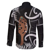New Zealand Maripi Family Matching Mermaid Dress and Hawaiian Shirt Silver Fern Mix Aotearoa Maori Pattern