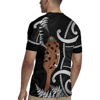 New Zealand Maripi Rugby Jersey Silver Fern Mix Aotearoa Maori Pattern