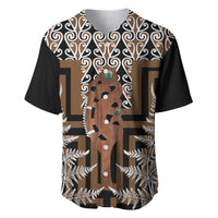 New Zealand Baseball Jersey Maori Maripi Knife With Poutama Art