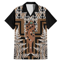 New Zealand Family Matching Mermaid Dress and Hawaiian Shirt Maori Maripi Knife With Poutama Art