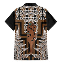 New Zealand Family Matching Mermaid Dress and Hawaiian Shirt Maori Maripi Knife With Poutama Art