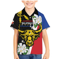 Personalised Philippines Carabao Family Matching Mermaid Dress and Hawaiian Shirt Filipino Sun Mix Sampaguita Flower