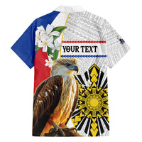 Personalised Philippines Eagle Family Matching Tank Maxi Dress and Hawaiian Shirt Filipino Sun Mix Sampaguita Flower LT14 - Polynesian Pride