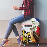 Personalised Philippines Eagle Luggage Cover Filipino Sun Mix Sampaguita Flower LT14 - Polynesian Pride
