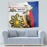 Personalised Philippines Eagle Tapestry Filipino Sun Mix Sampaguita Flower LT14 - Polynesian Pride