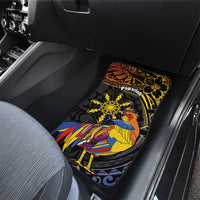 Philippines Sarimanok Car Mats Papanok Legendary Bird Okir Polynesian Pattern