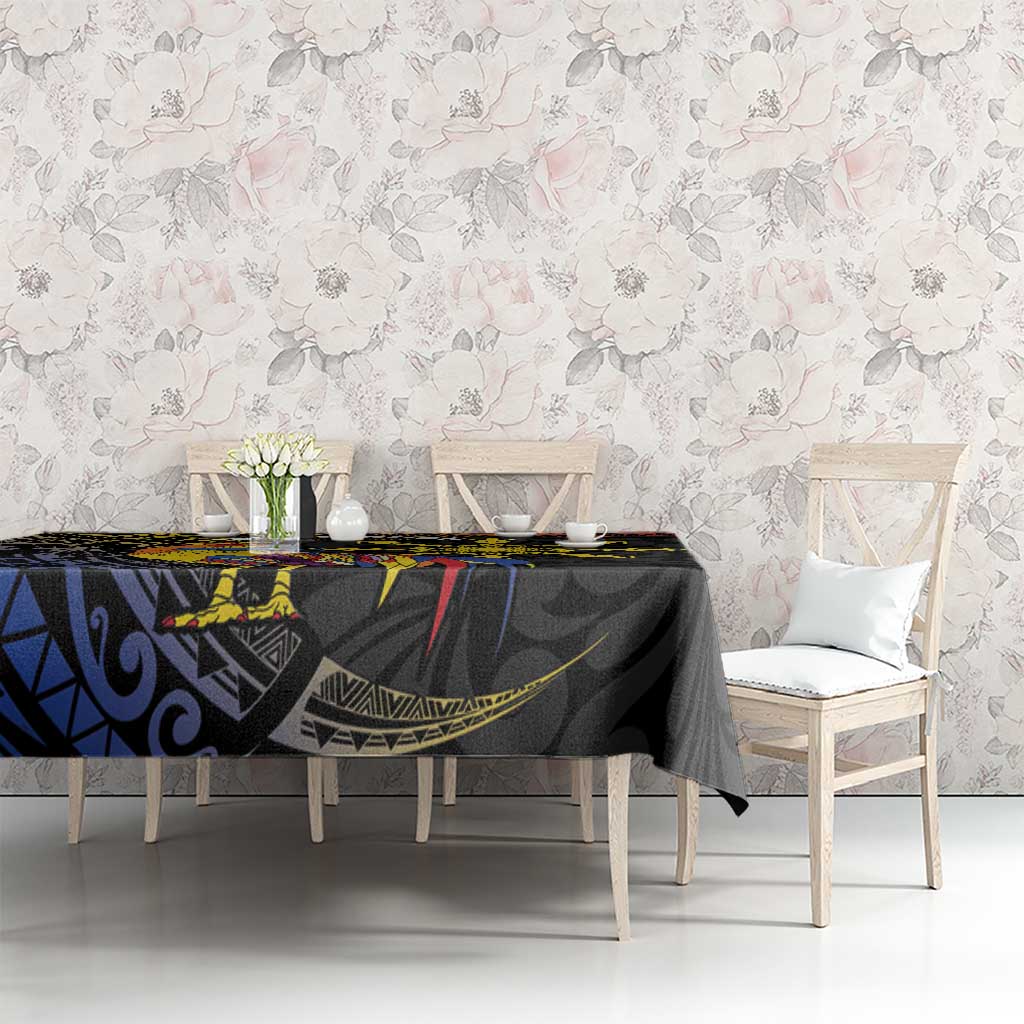 Philippines Sarimanok Tablecloth Papanok Legendary Bird Okir Polynesian Pattern