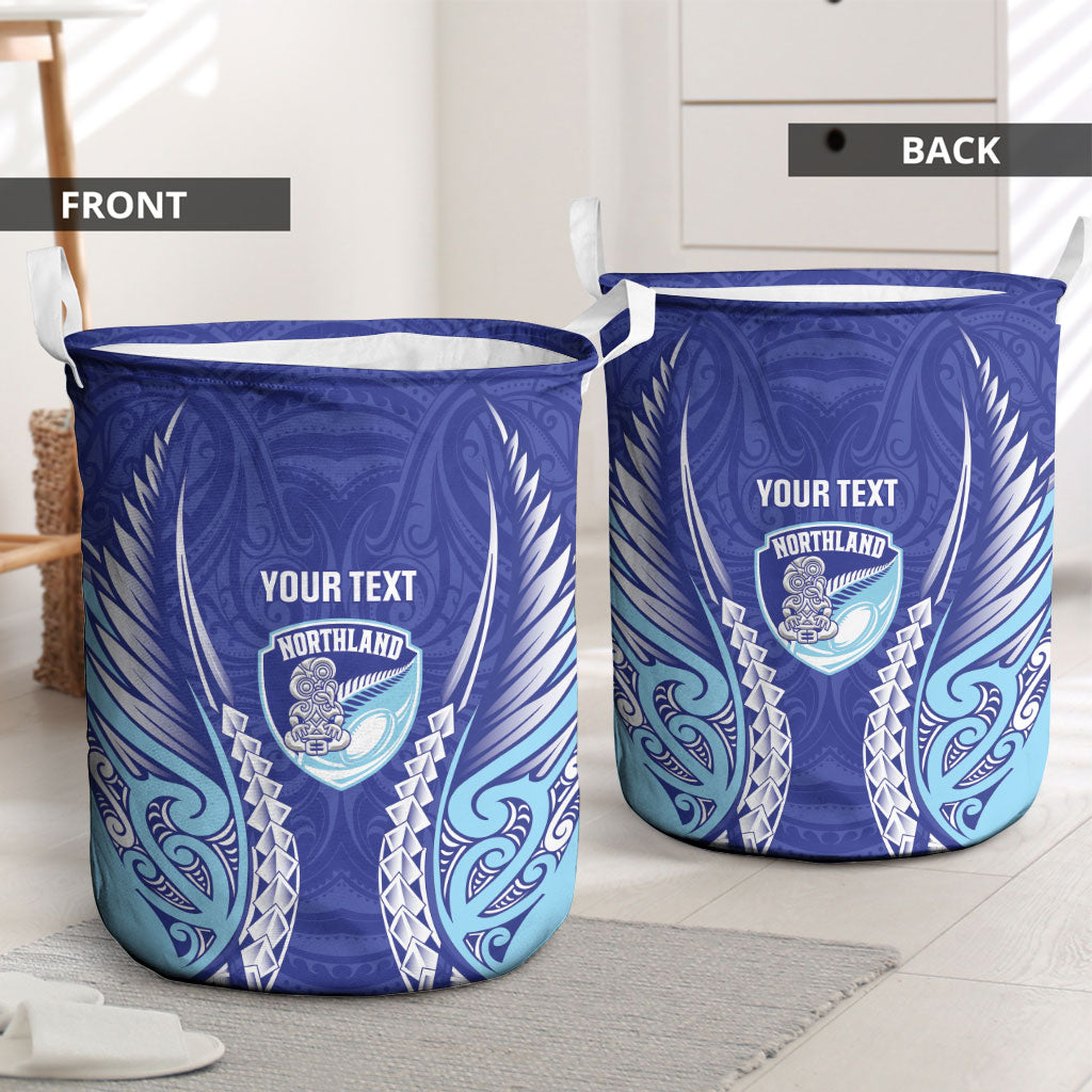 Northland 2026 Rugby Custom Laundry Basket NZ Maori Silver Fern