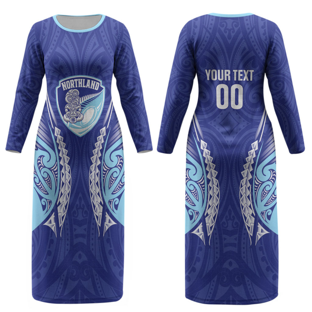 Northland 2026 Rugby Custom Couples Matching Long Sleeve Bodycon Dress and Long Sleeve Button Shirt NZ Maori Silver Fern LT14 - Polynesian Pride