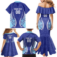 Northland 2026 Rugby Custom Family Matching Mermaid Dress and Hawaiian Shirt NZ Maori Silver Fern